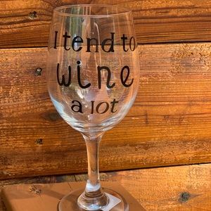 Custom made wine glass